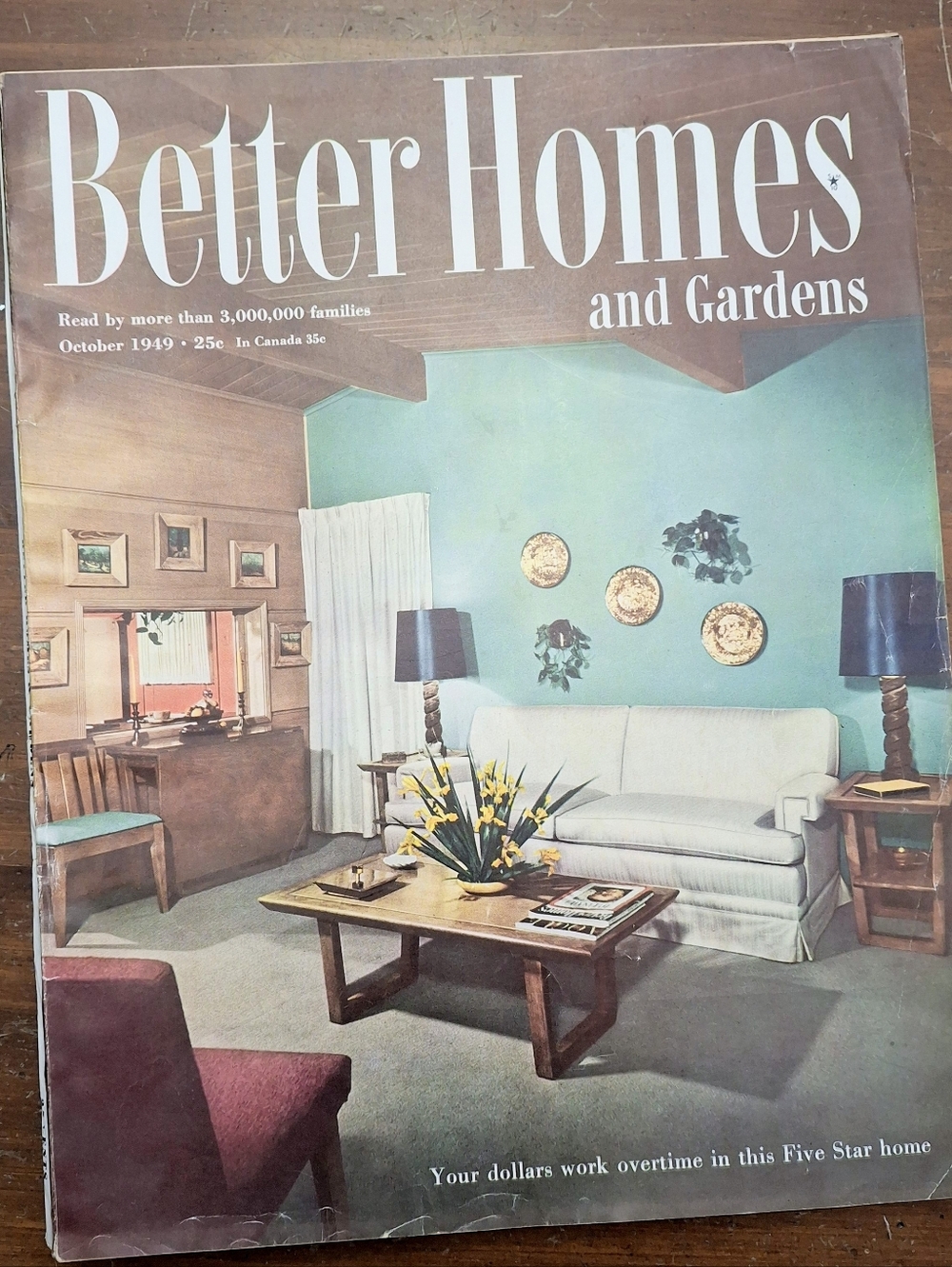 Better Homes Gardens October 1949 Mid Century Magazine Buick Ads Betty Crocker